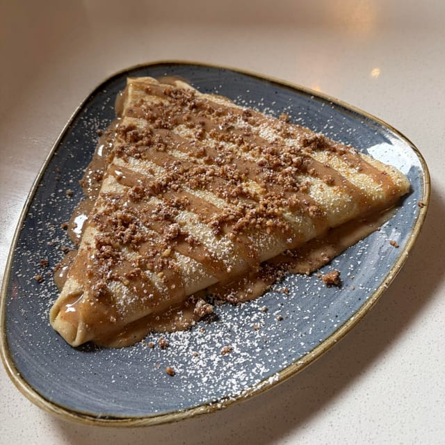 Pumpkin Cheesecake Crepe.
