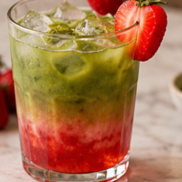 Strawberry Matcha Lemonade.