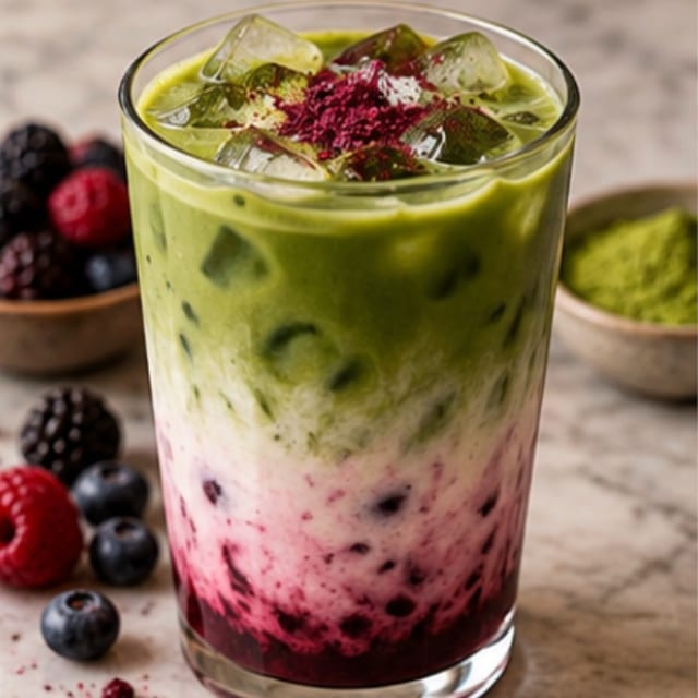 Wildberry Matcha Latte.
